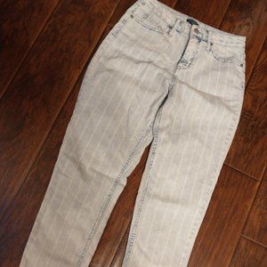 Wild Fable Striped Mom Jean Womens 6 High Rise Tapered Leg Stretch Denim Jeans